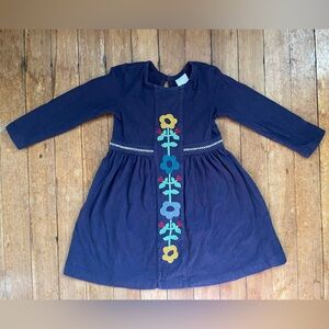 Hanna Andersson Wintry Wonderland Embroidered Dress 3T